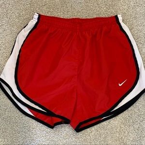 Women’s Red Nike Running Shorts‎ S